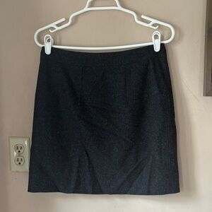 ❤️FINAL SALE❤️ J. Crew Charcoal Gray Felted Wool A-Line Mini Skirt Size 2